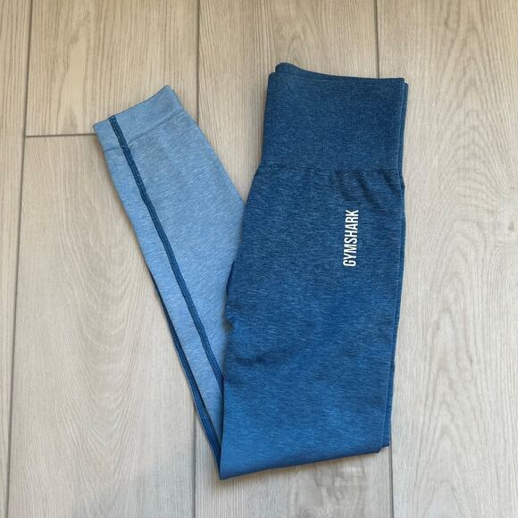 Gymshark Adapt blue ombre high waisted seamless leggings XS - Picture 1 of 3